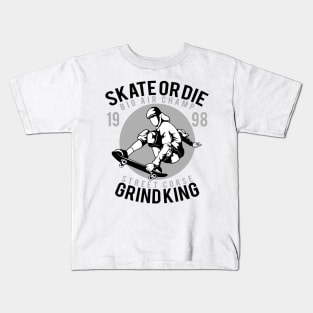 Skateboard Big Air Champ Grind King Kids T-Shirt